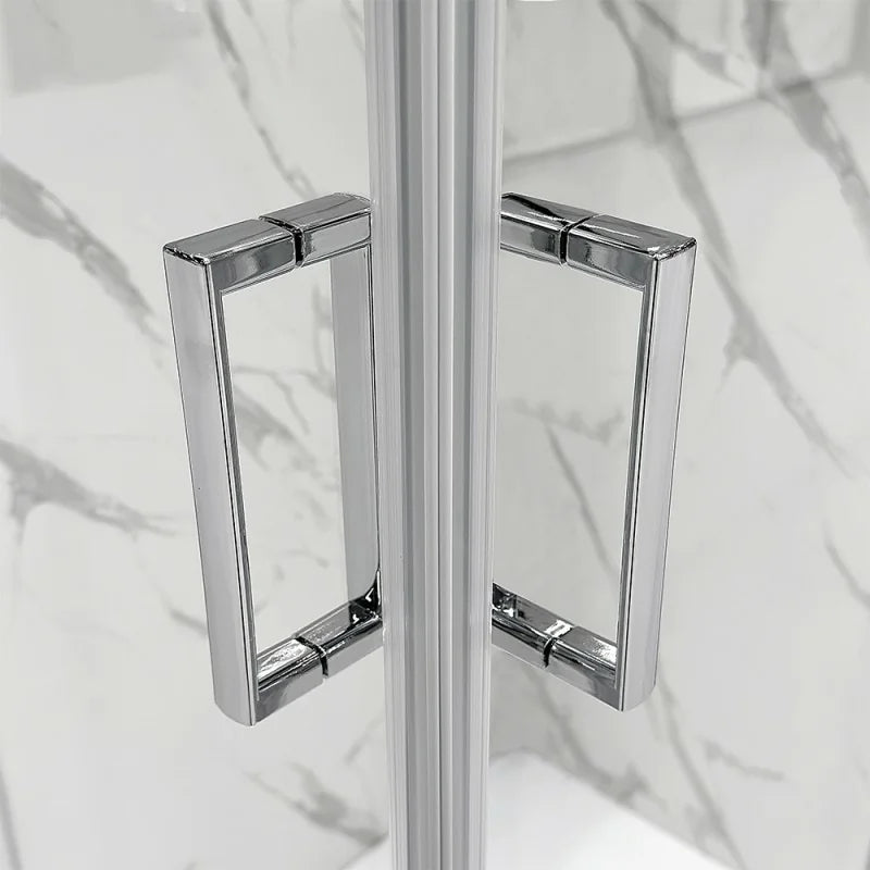 Box doccia semicircolare DocciaGo modello Treasure con porte scorrevoli