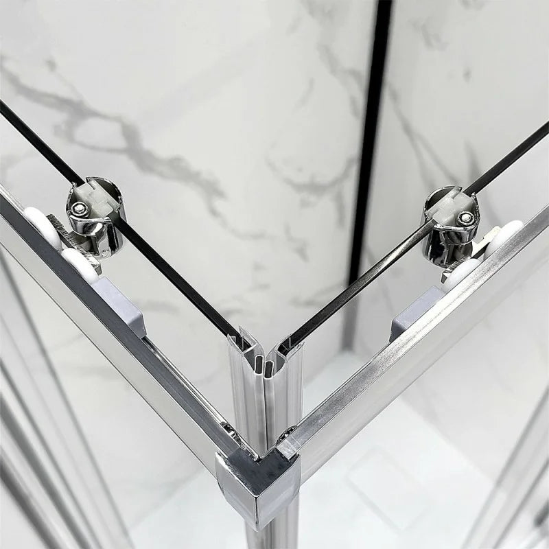 Box doccia semicircolare DocciaGo modello Treasure con porte scorrevoli