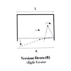 Porta doccia a soffietto apertura destra cm 80 modello Beauty in cristallo temperato mm 8