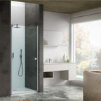 Porta doccia battente cm 100 modello Ermes in cristallo temperato da 6 mm