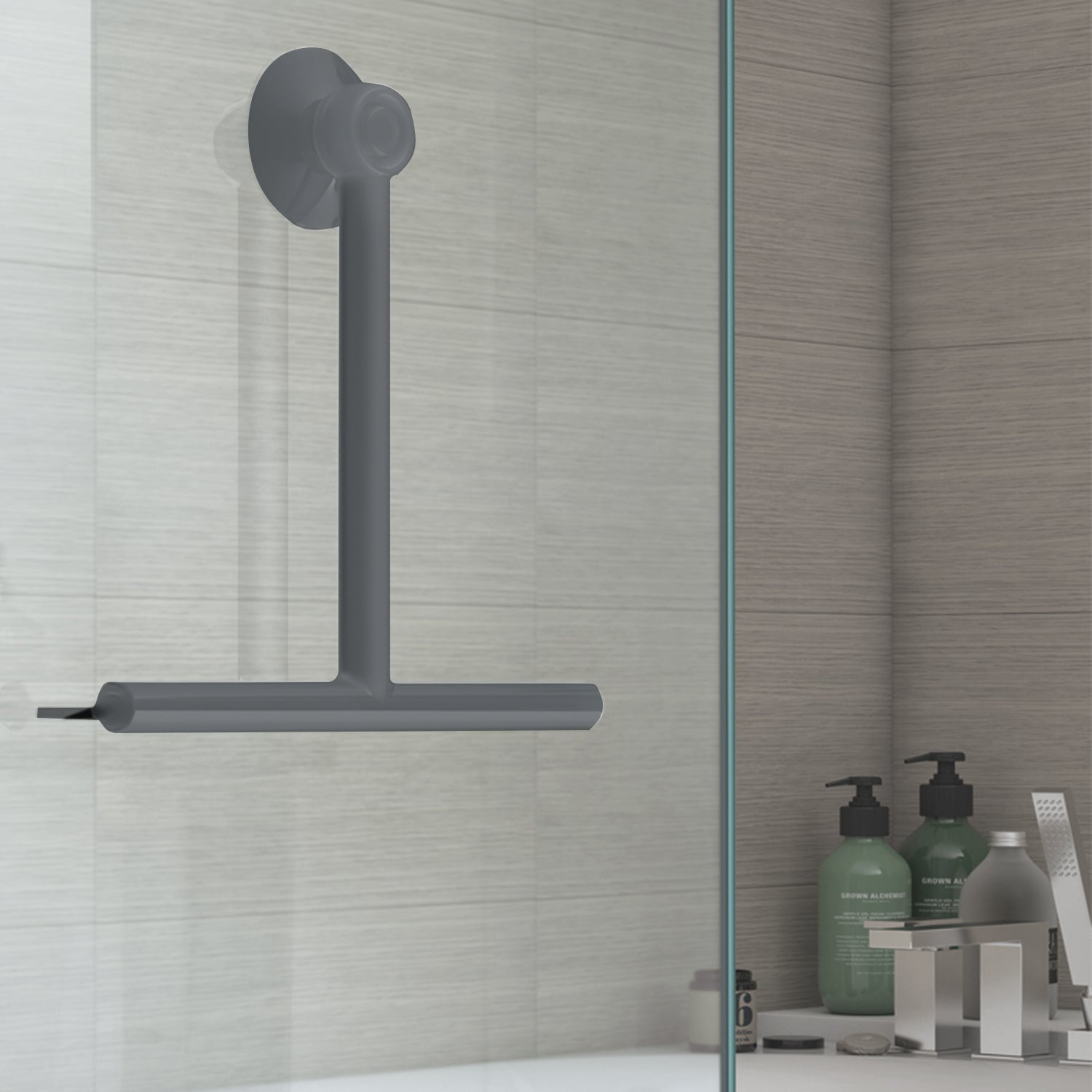 Tergivetro Gummy in resina termoplastica di Gedy - Grigio