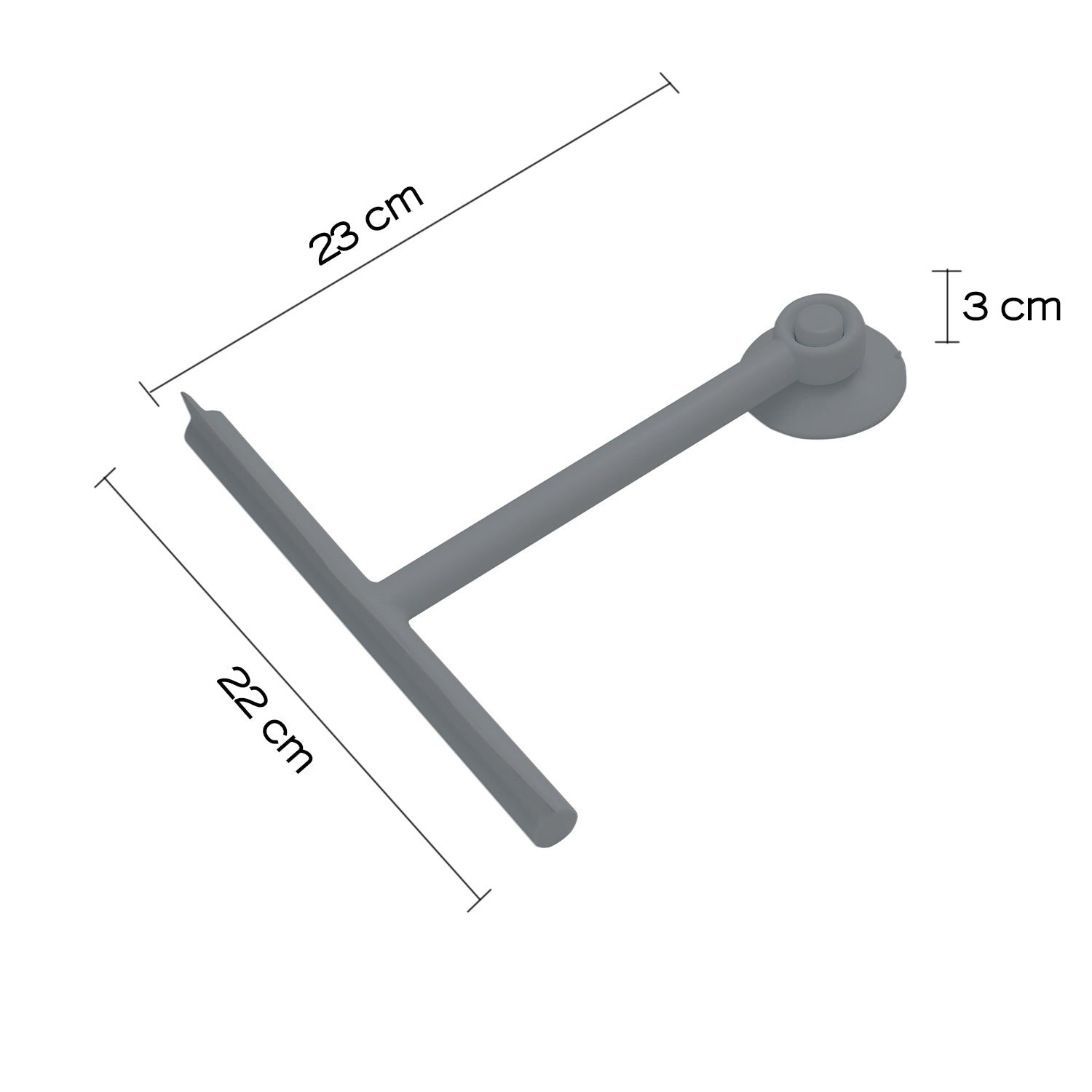 Tergivetro Gummy in resina termoplastica di Gedy - Grigio