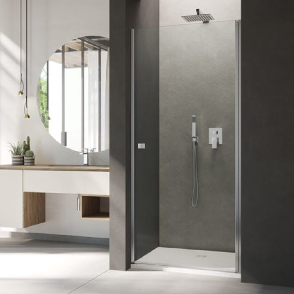 Porta doccia battente modello Ermes cm 88 in cristallo temperato mm 6