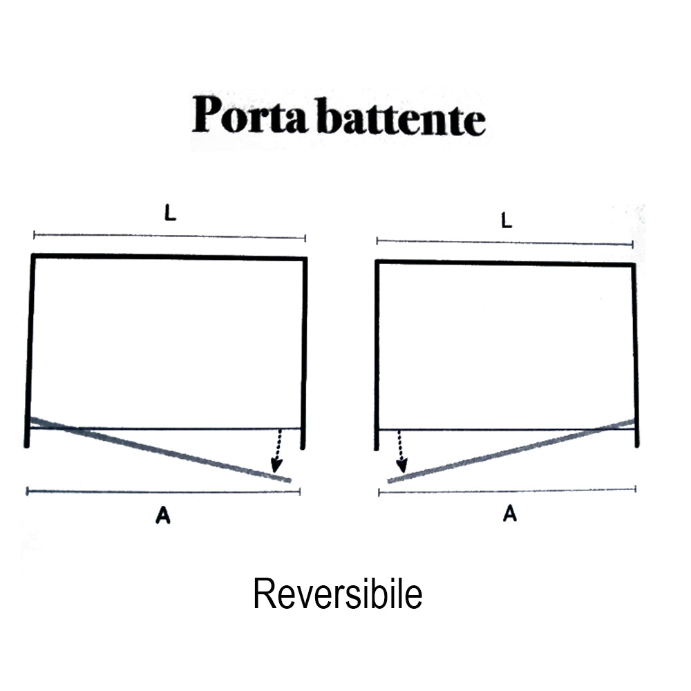Box Doccia cm 80x80 con porta apertura battente e parete fissa in cristallo trasparente 6 mm