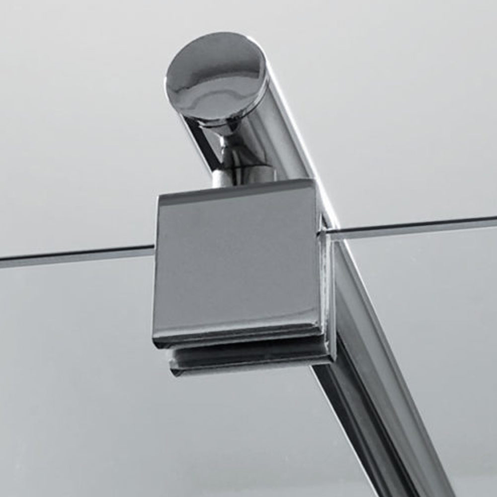 Box Doccia cm 70x90 con porta apertura due battenti in cristallo trasparente 6 mm