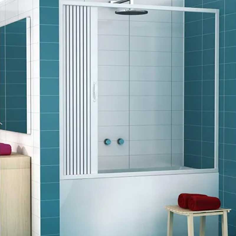 Box doccia sopravasca per nicchie comprese tra i 160 e i 170 cm  realizzato in PVC Rinforzato