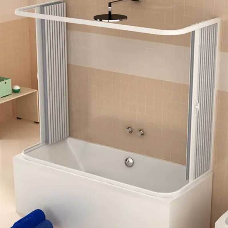 Box doccia sopra vasca a tre lati per vasche da 70x170 e 70x160 cm  realizzato in PVC Rinforzato