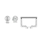 Box doccia sopra vasca a tre lati per vasche da 70x170 e 70x160 cm  realizzato in PVC Rinforzato