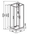 Box Doccia modello Kenya apertura angolare 70x90 cm