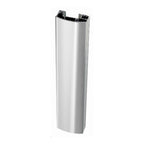 Porta doccia un'anta scorrevole 130cm cristallo trasparente 6mm h195 profilo argento Made in Italy