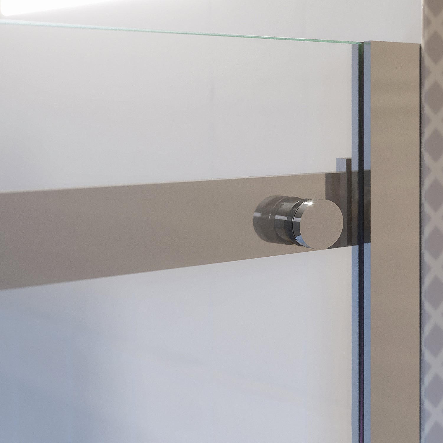 Porta doccia Alicudi un'anta scorrevole 120cm cristallo trasparente 8mm h195 profilo argento Made in Italy