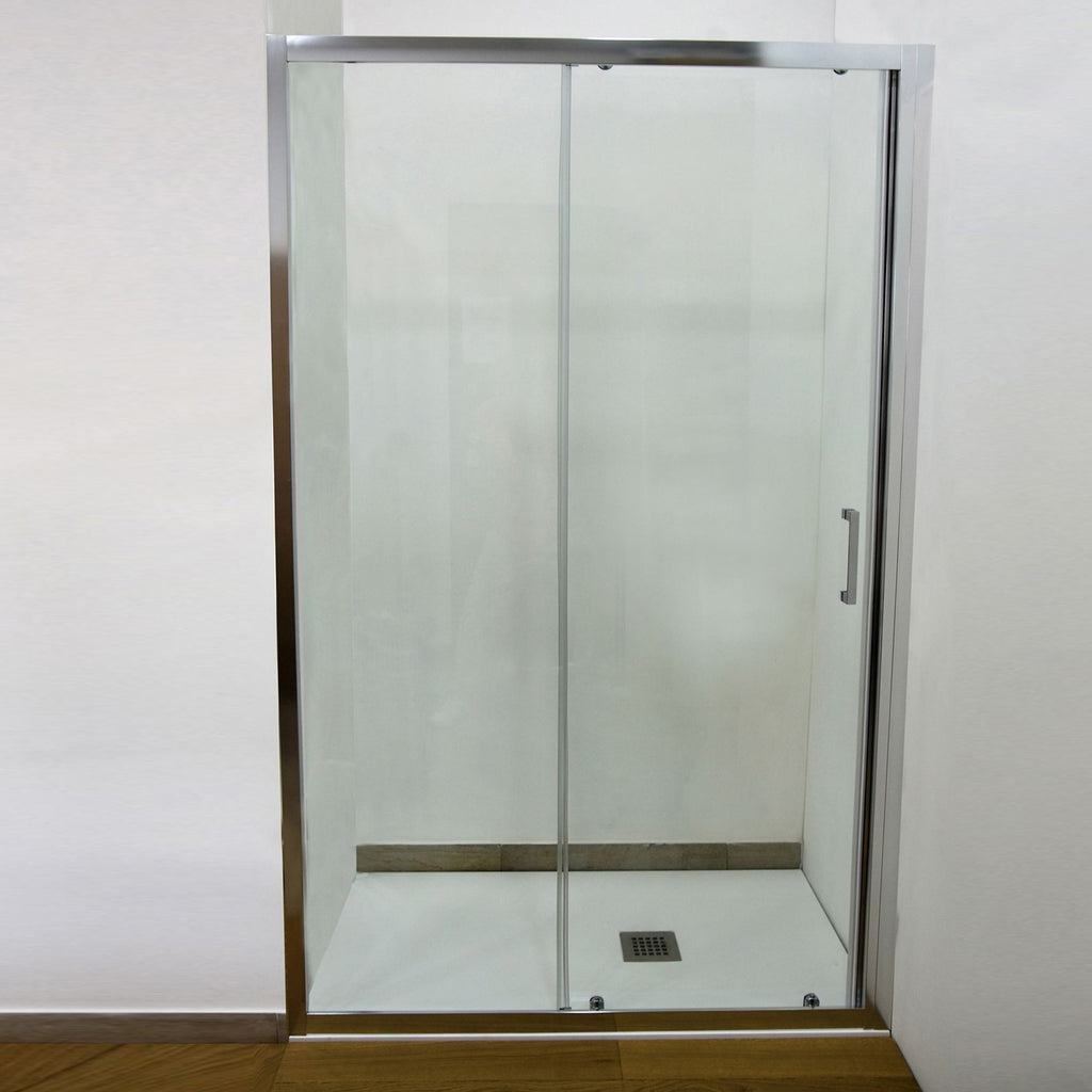 Porta doccia scorrevole cm 160 DocciaGo modello Iconic in vetro anticalcare Smart Clean 6 mm