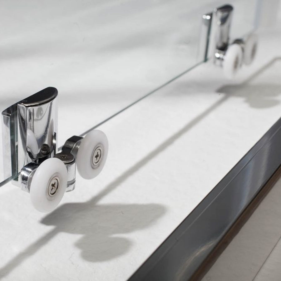 Box doccia circolare 80x80 apertura scorrevole cristallo trasparente 6 mm