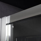 Box doccia circolare 90x90 apertura scorrevole cristallo trasparente 6 mm