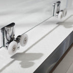 Box doccia circolare 90x90 apertura scorrevole cristallo trasparente 6 mm