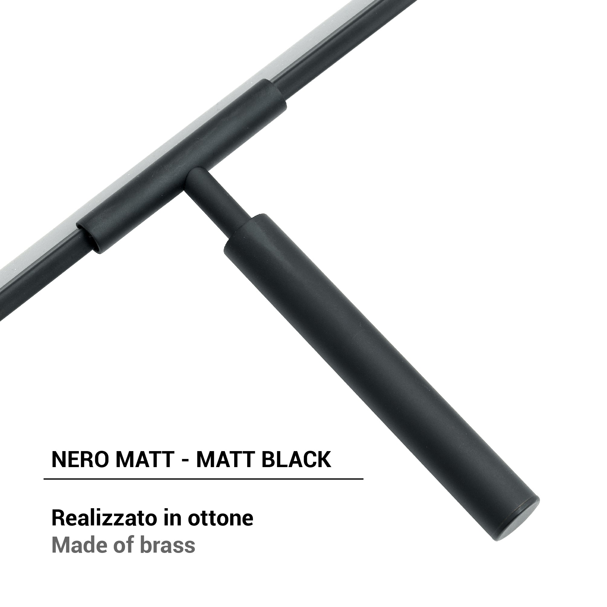 Tergivetro modello Thor in ottone - Nero Matt
